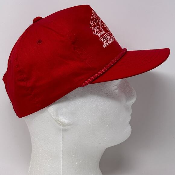 Vintage 80s Townsend Supply Inc Hat Baseball Cap Oxford Arkansas Snapback Red - Picture 7 of 9
